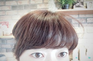 前髪の巻